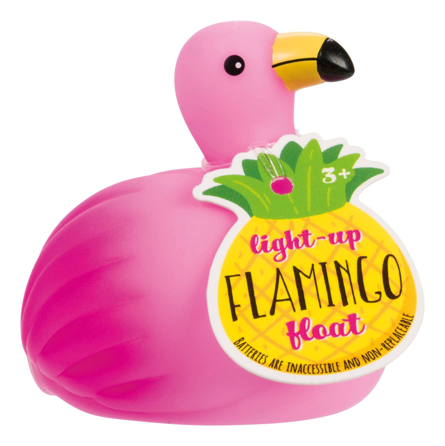 light up flamingo floating bath toy