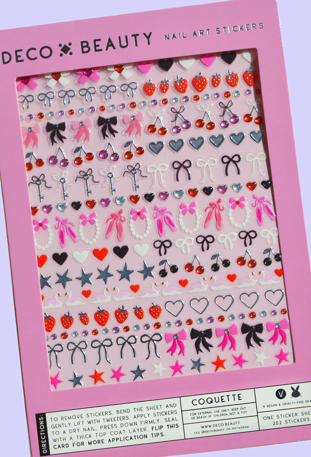 nail art stickers - coquette