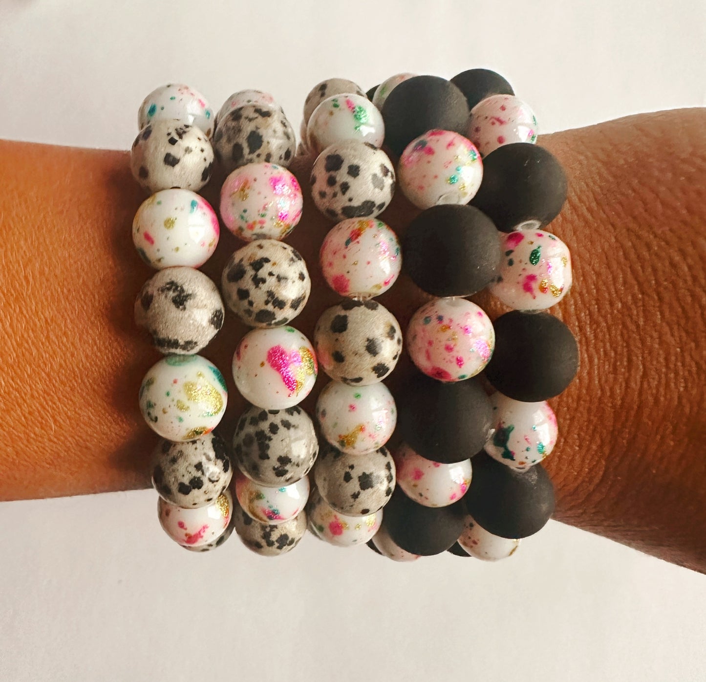 everyday confetti stretchy bracelet