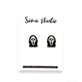 Load image into Gallery viewer, Ghost Face Halloween Earrings