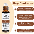 Load image into Gallery viewer, Time Tamer - Organic Castor & Frankincense Oil Roller 10 mL Glass Bottle