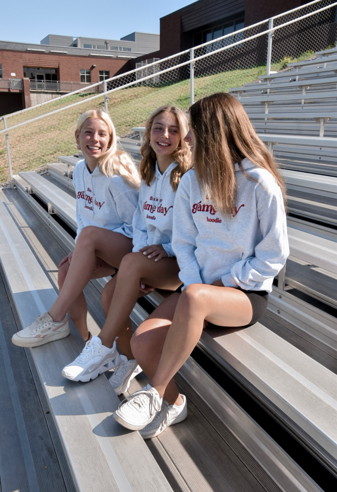 red game day hoodie