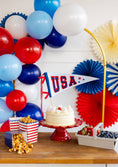 Load image into Gallery viewer, USA Felt Pennant Banner