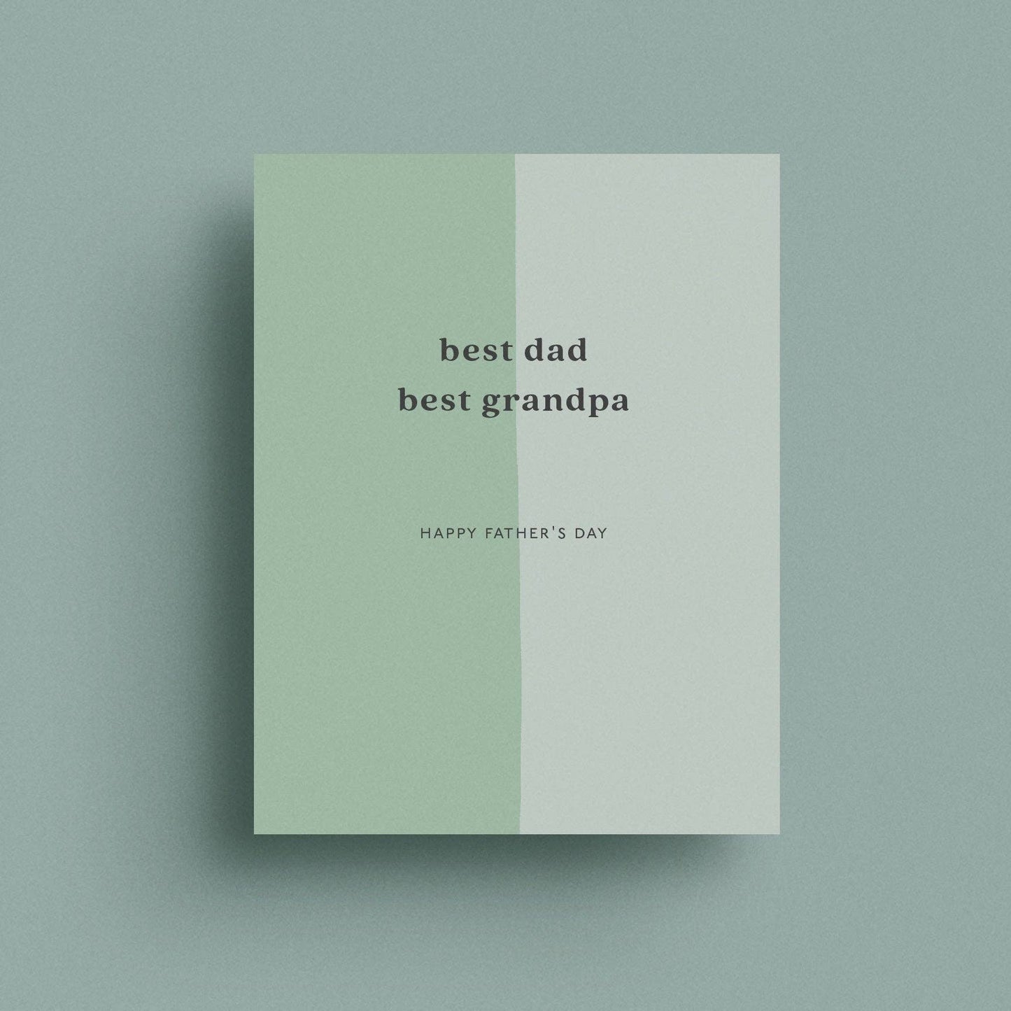 Best Dad Best Grandpa Card