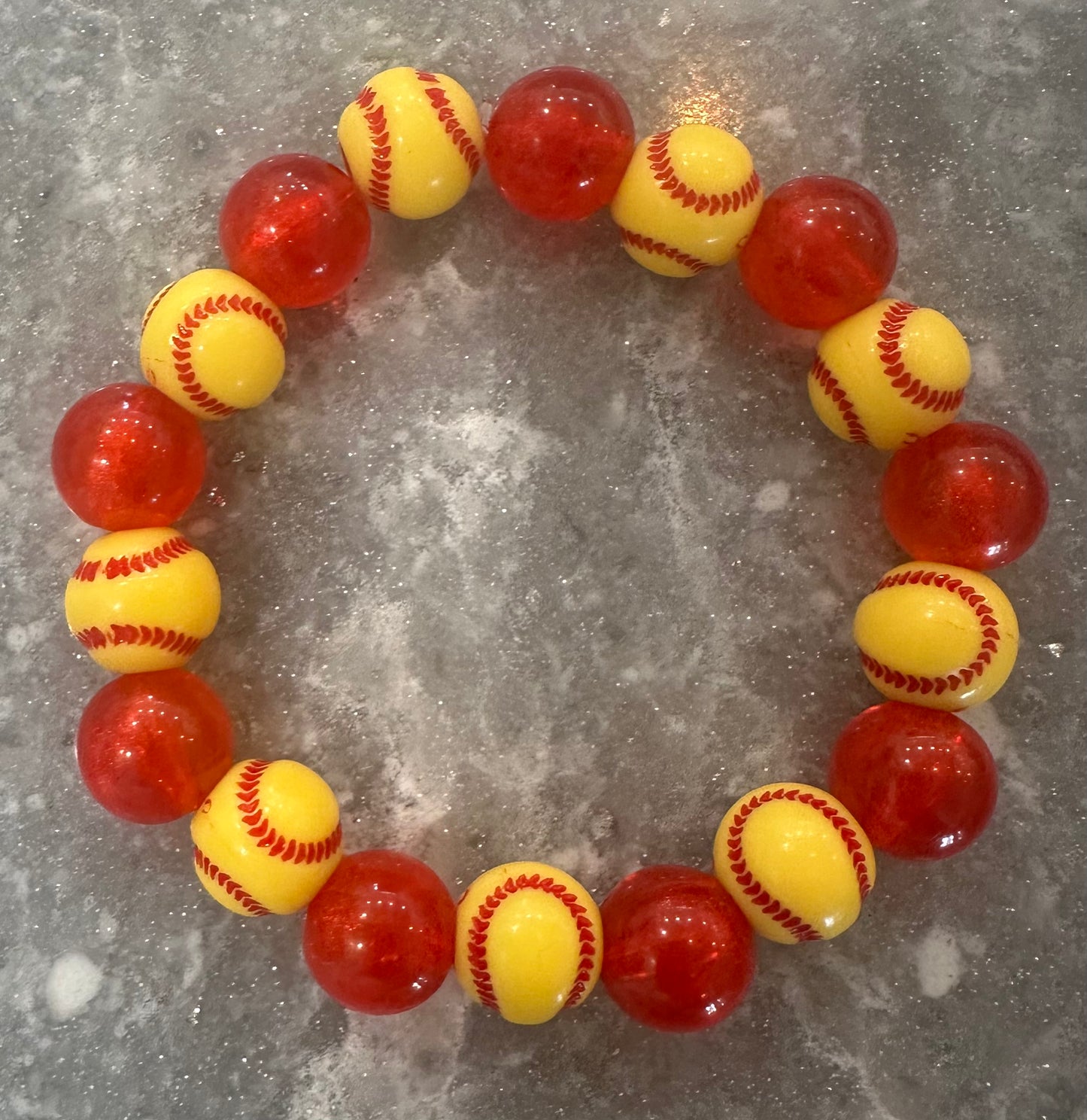 stretchy softball bracelet