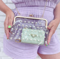 Load image into Gallery viewer, Preppy Clear Stadium Bag, Pearl Clear Bag, Game Day Bag