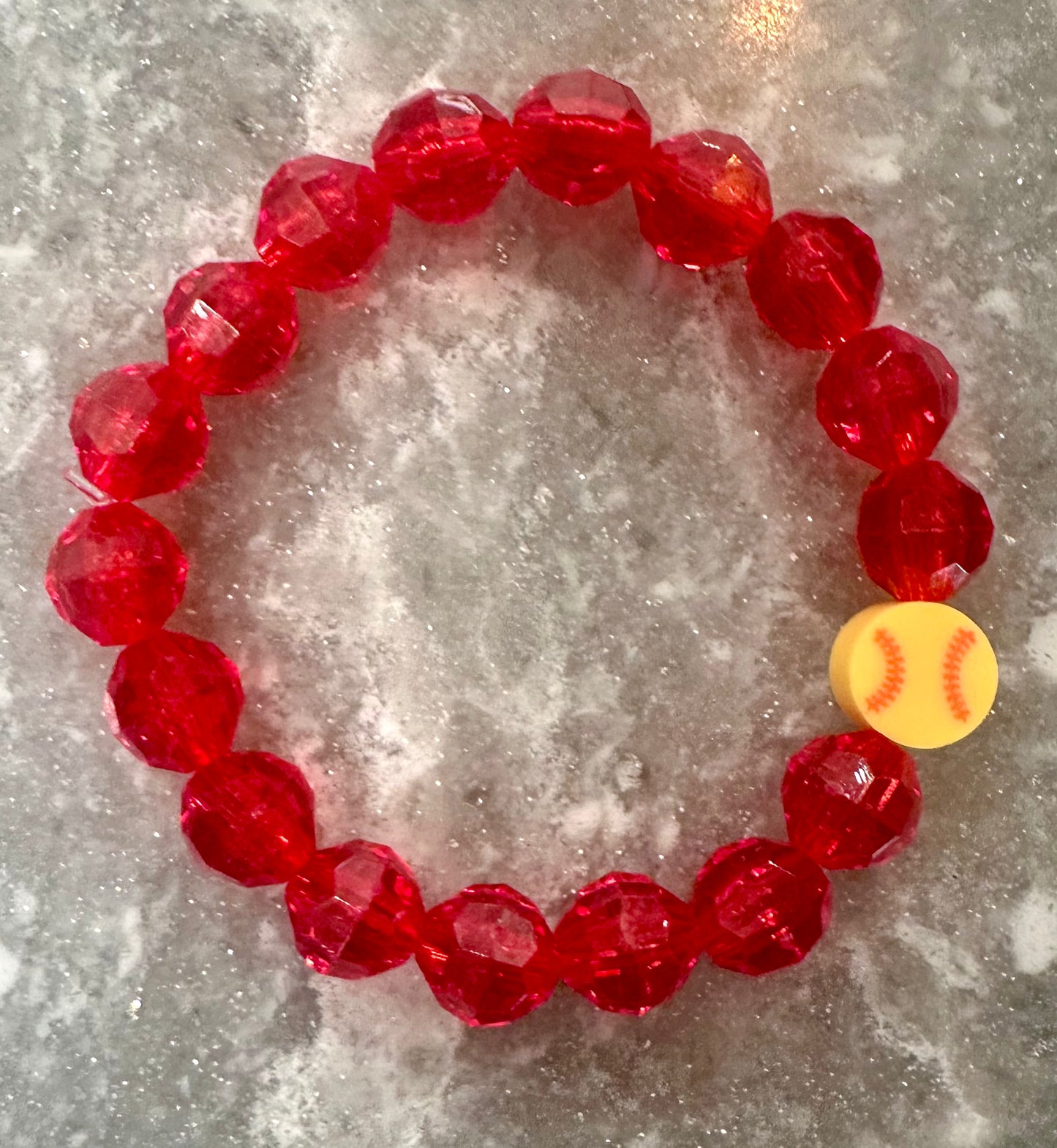 skinny stretchy softball bracelet