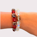 Load image into Gallery viewer, FOOTBALL stretchy bracelet - STACK & RALLY by Florence and Jean