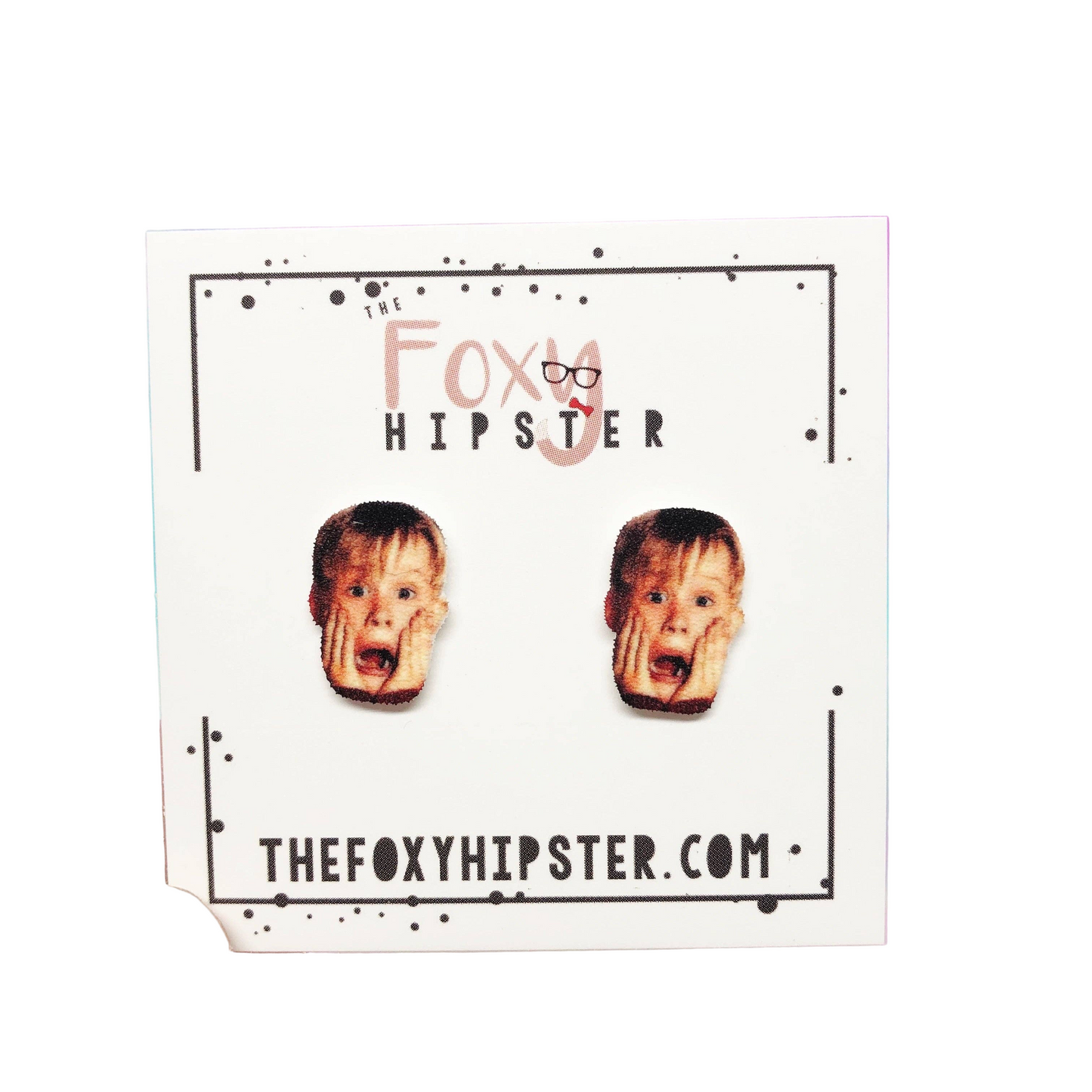 Home Alone Kevin Mcallister Stud Earrings