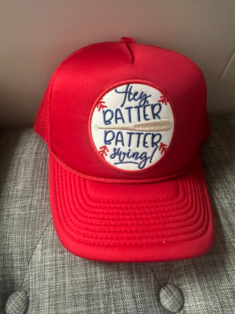 hey batter batter red trucker