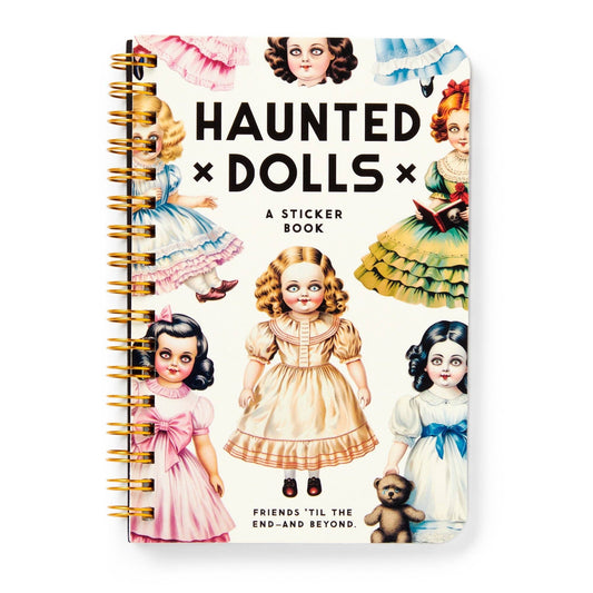 haunted dolls sticker book