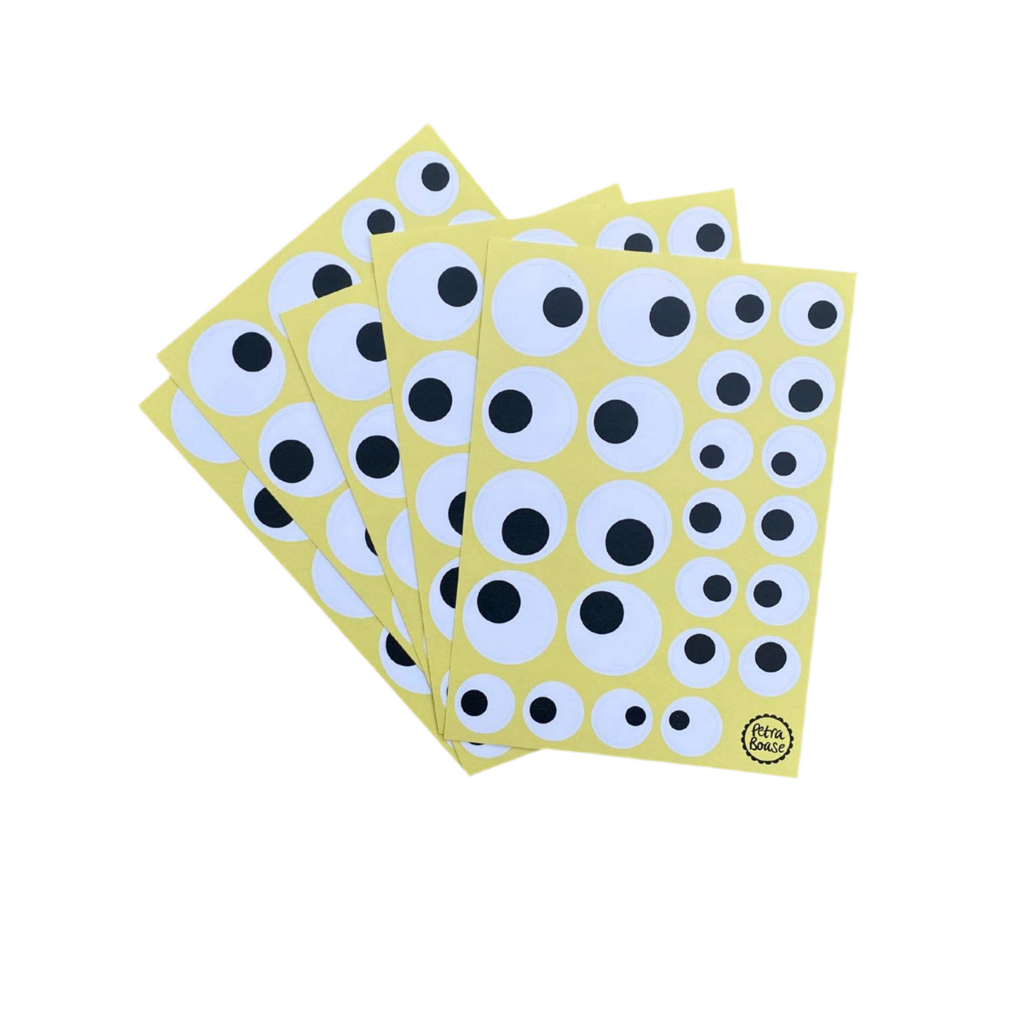 googly eyes vinyl sticker pack