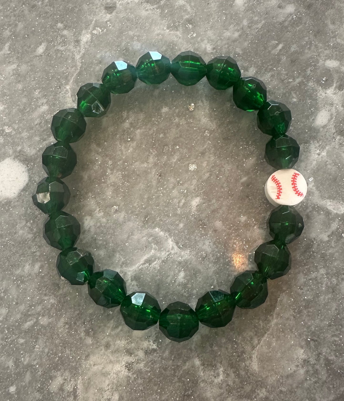 skinny stretchy baseball bracelet