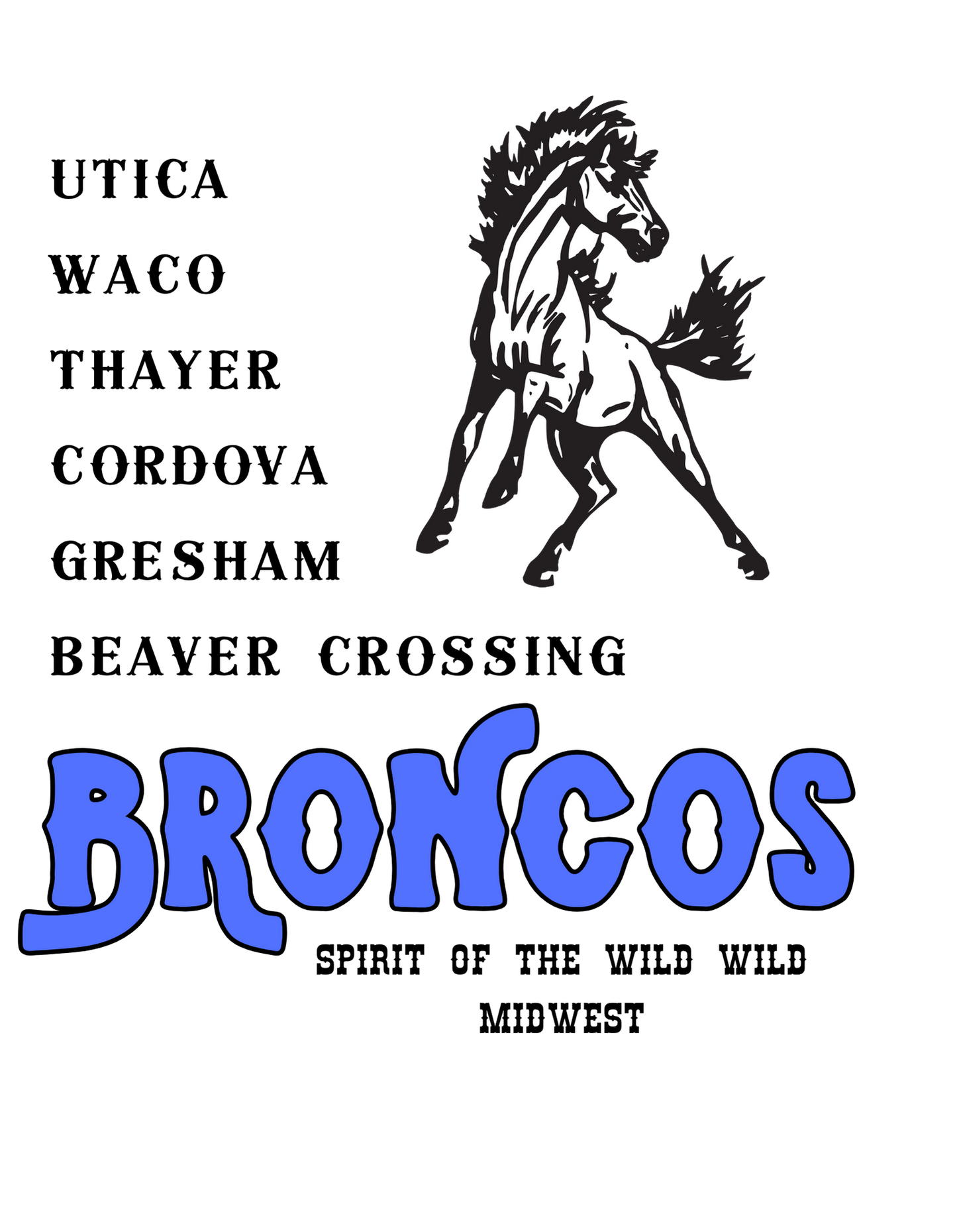 BRONCO TOWNS PRE-ORDER - KIDS TEE