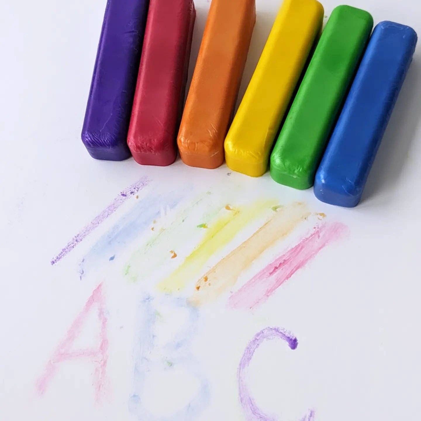 rainbow bath crayons