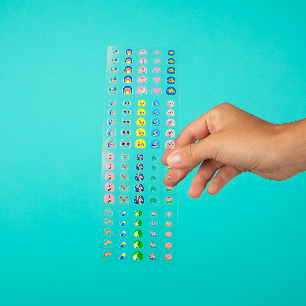 kids nail stickers - unicorn