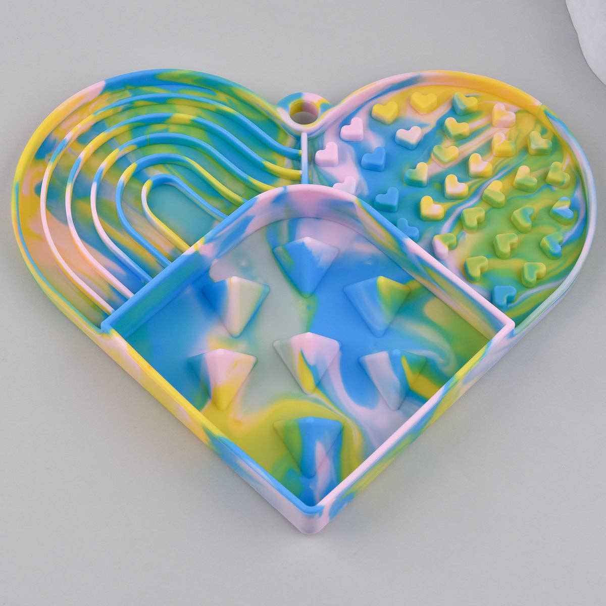 heart shaped lick mat