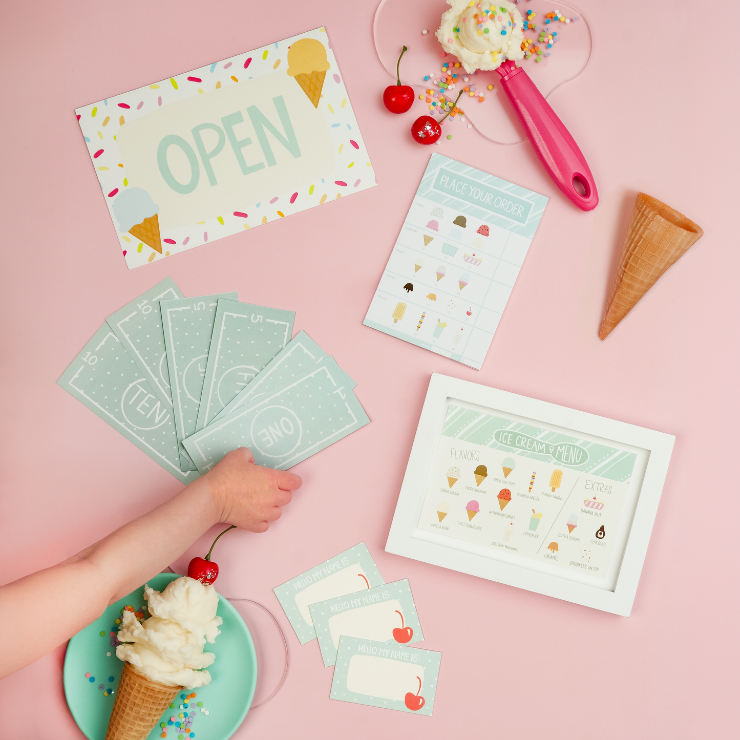 ice cream notepad activity set