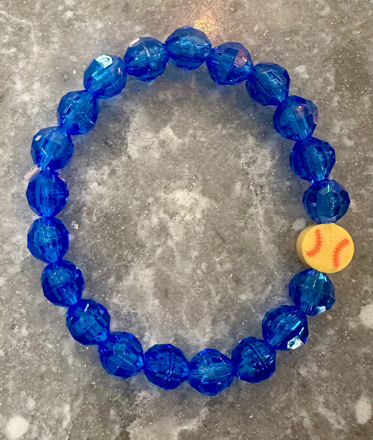 skinny stretchy softball bracelet