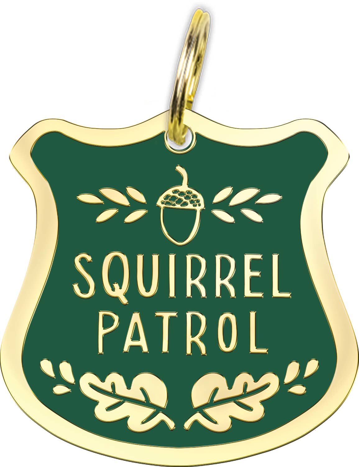 squirrel patrol pet collar charm