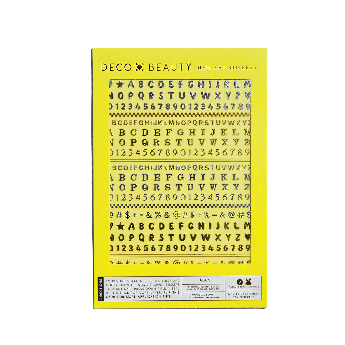 nail art ABC stickers