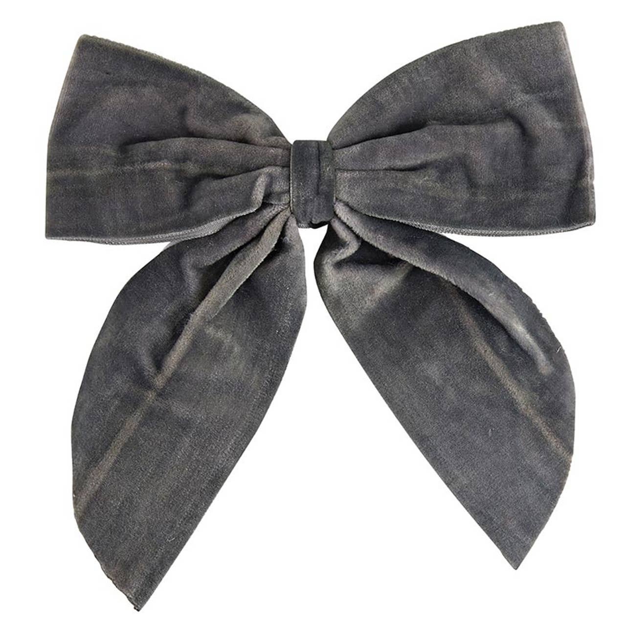 charcoal velvet bottle bow