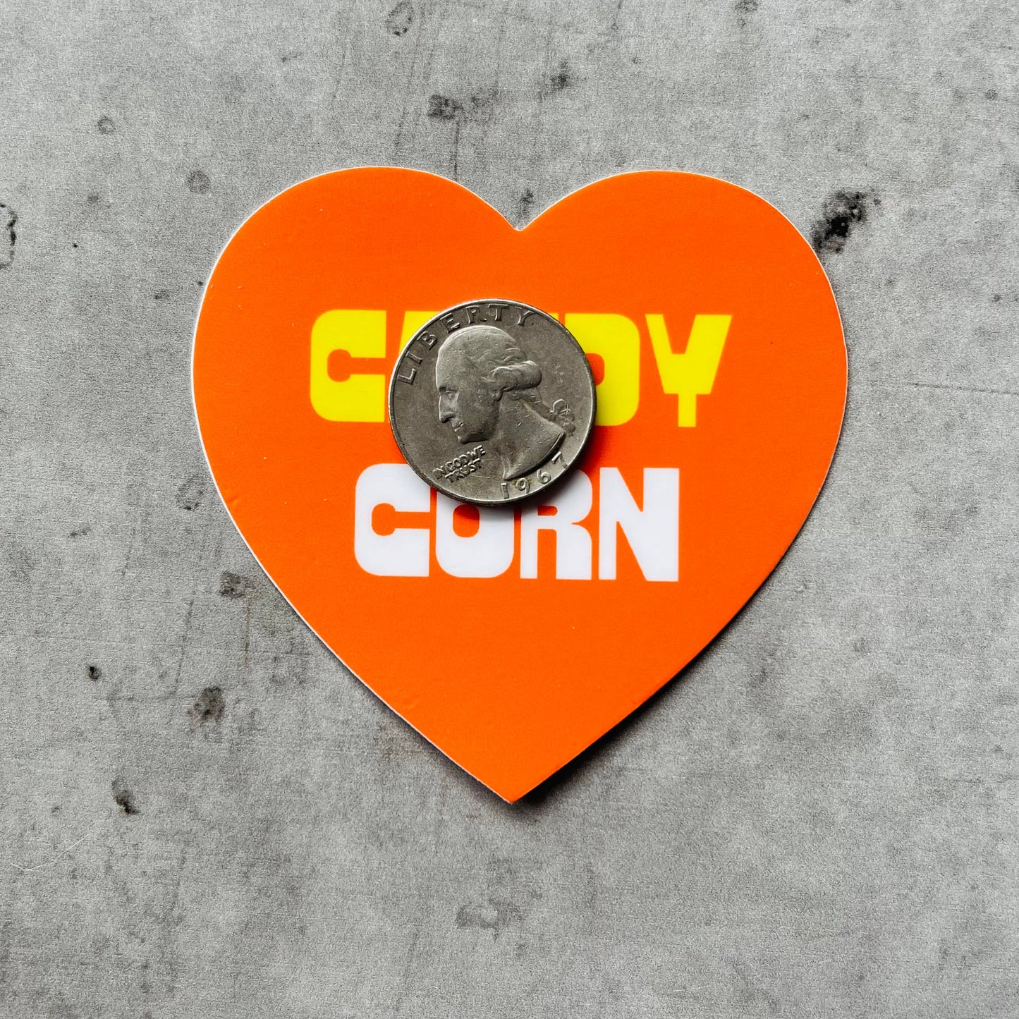 candy corn vinyl stcker
