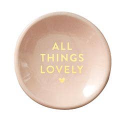 lovely ceramic ring dish & earrings
