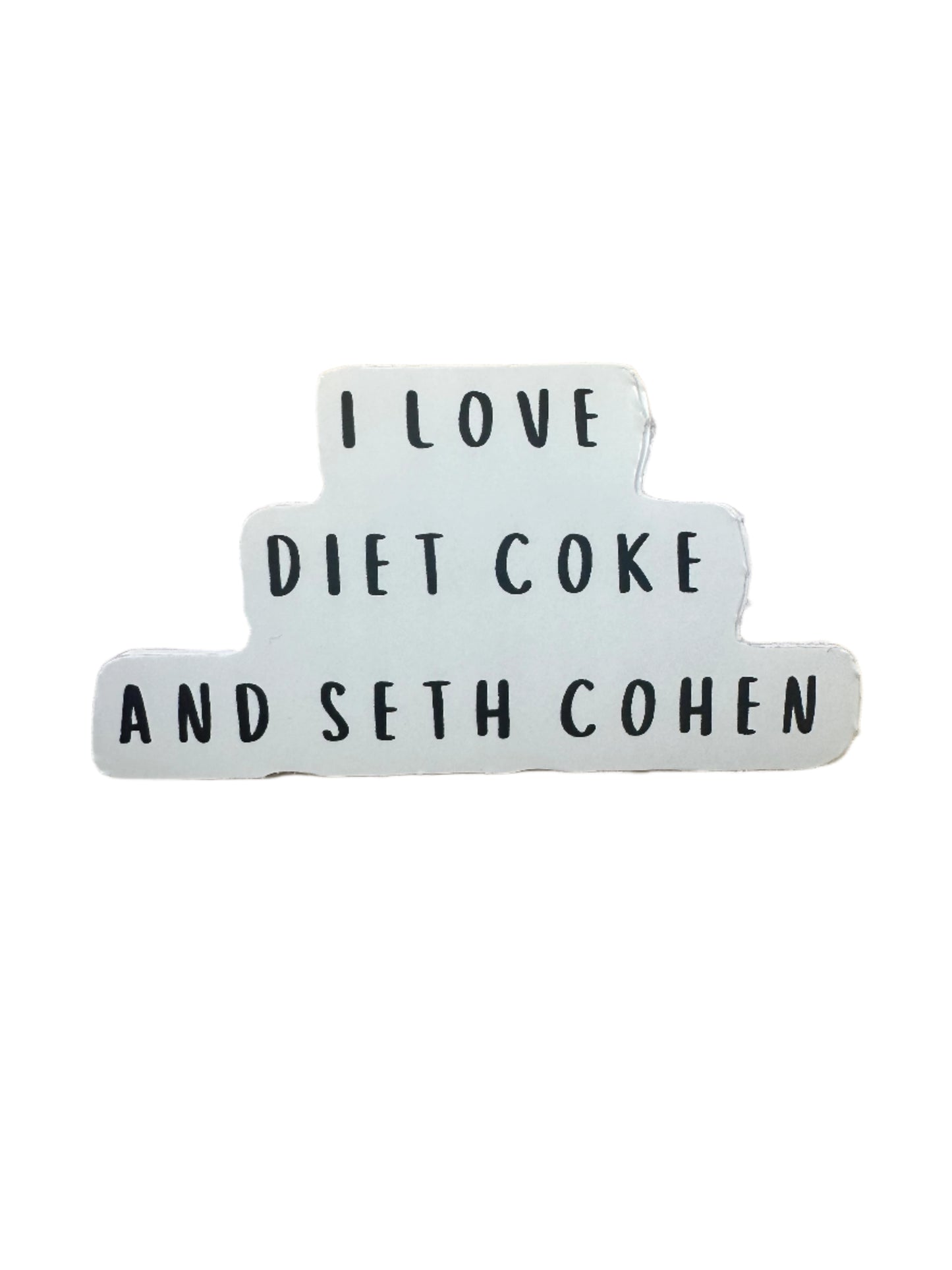 diet coke and seth cohen sticker