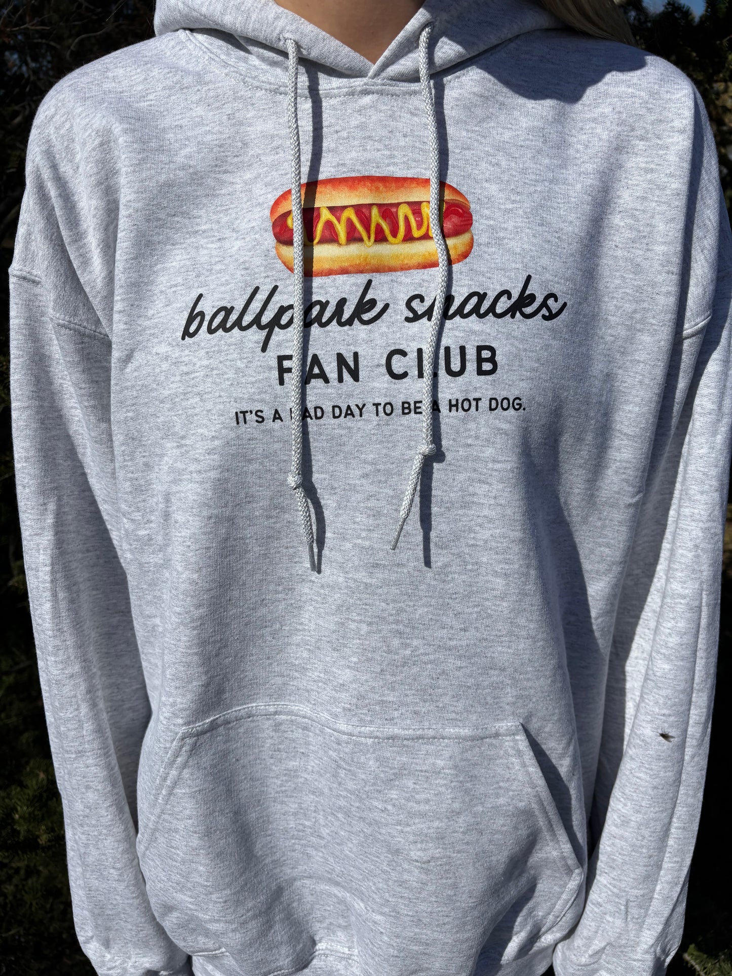 ballpark snack fan club hoodie
