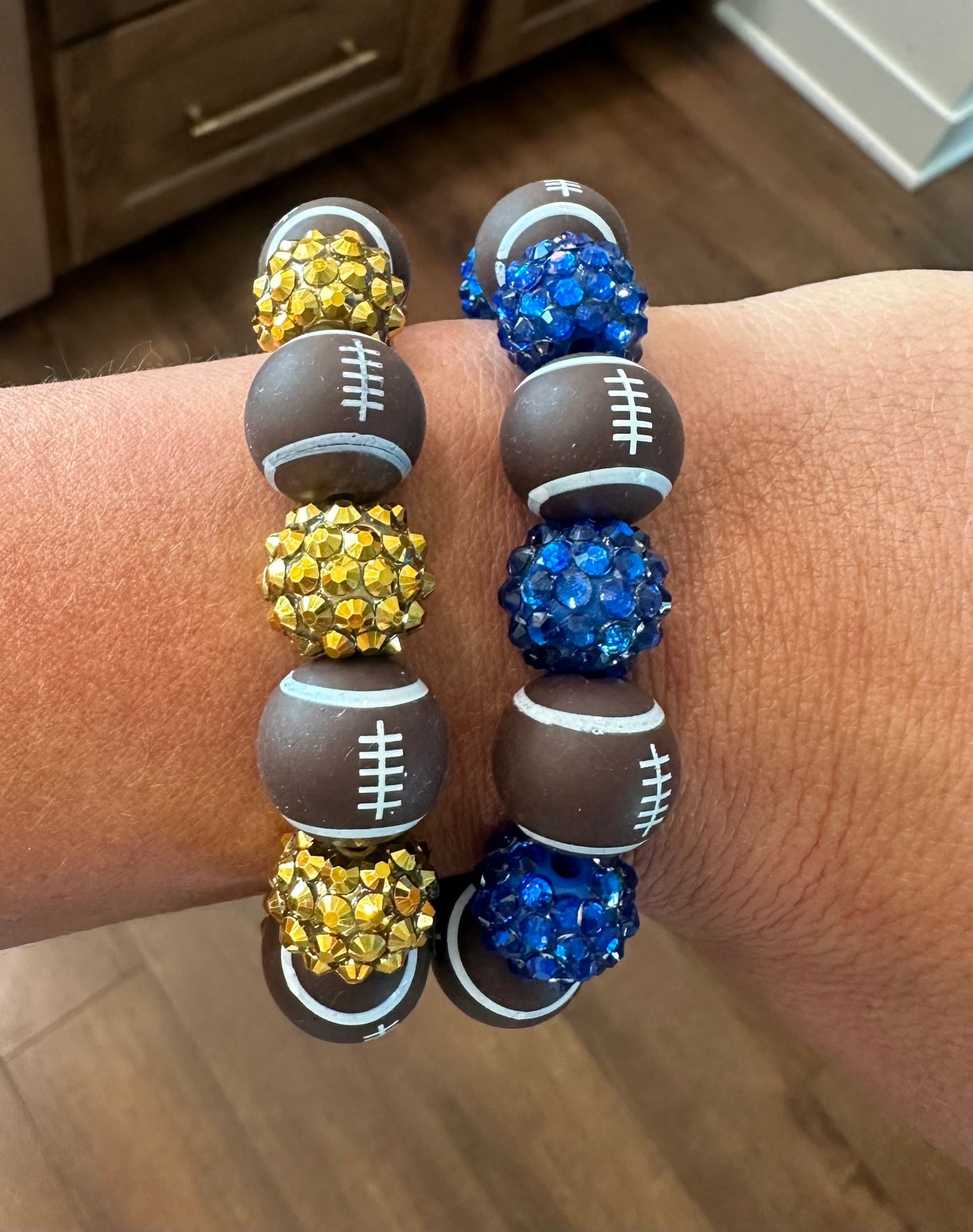 big stretchy football bracelet