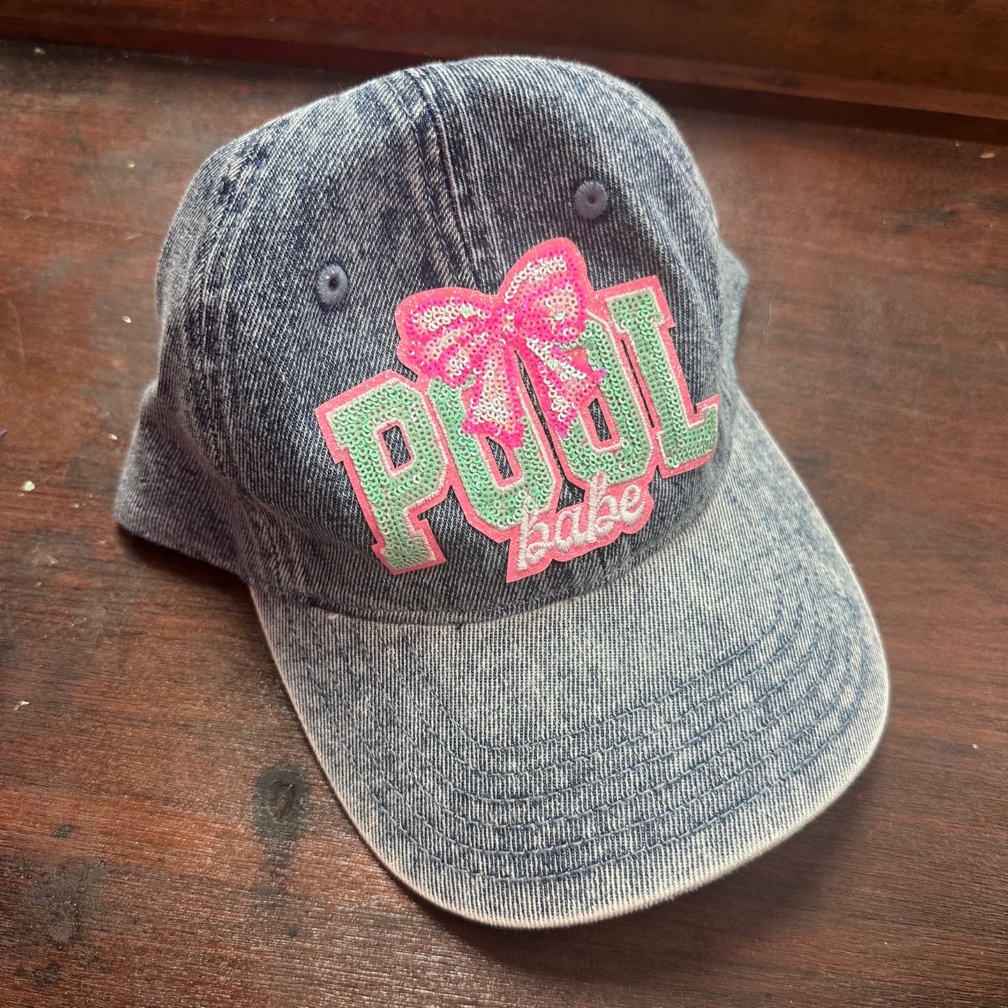 pool babe dad hat