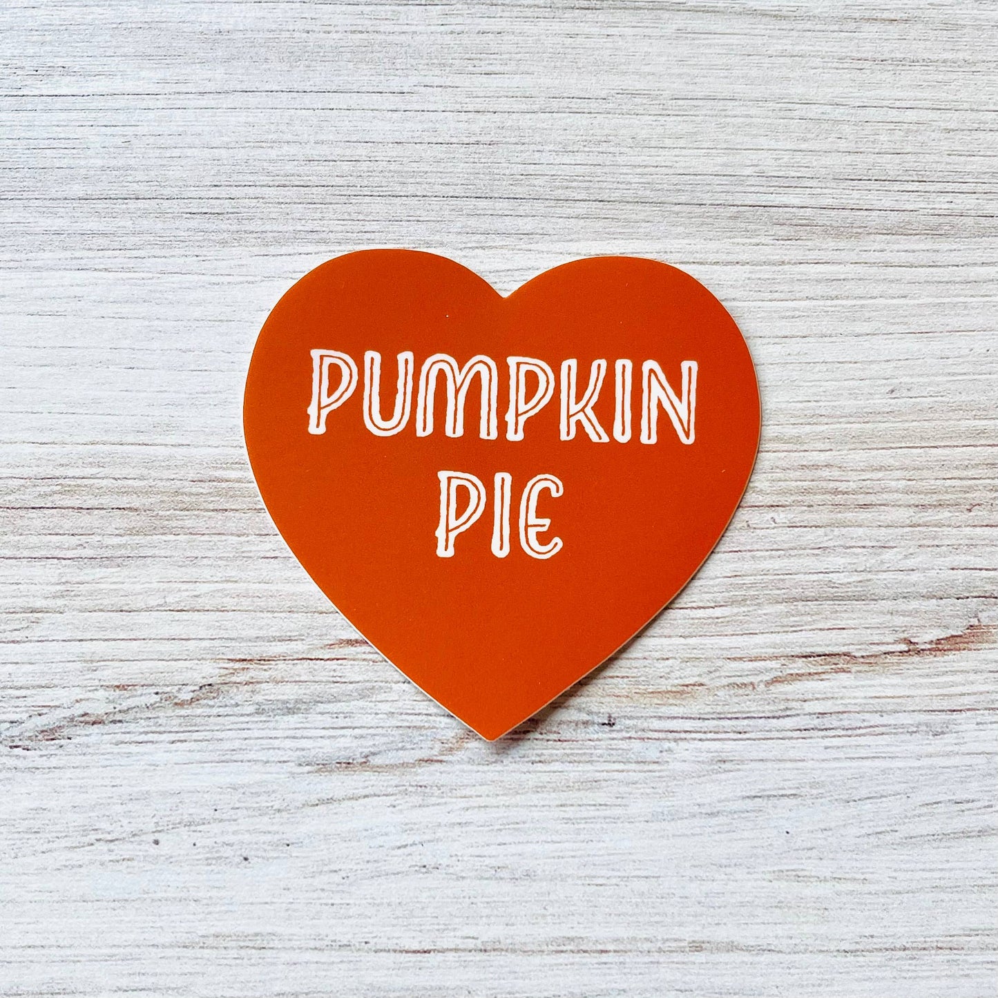 pumpkin pie vinyl sticker