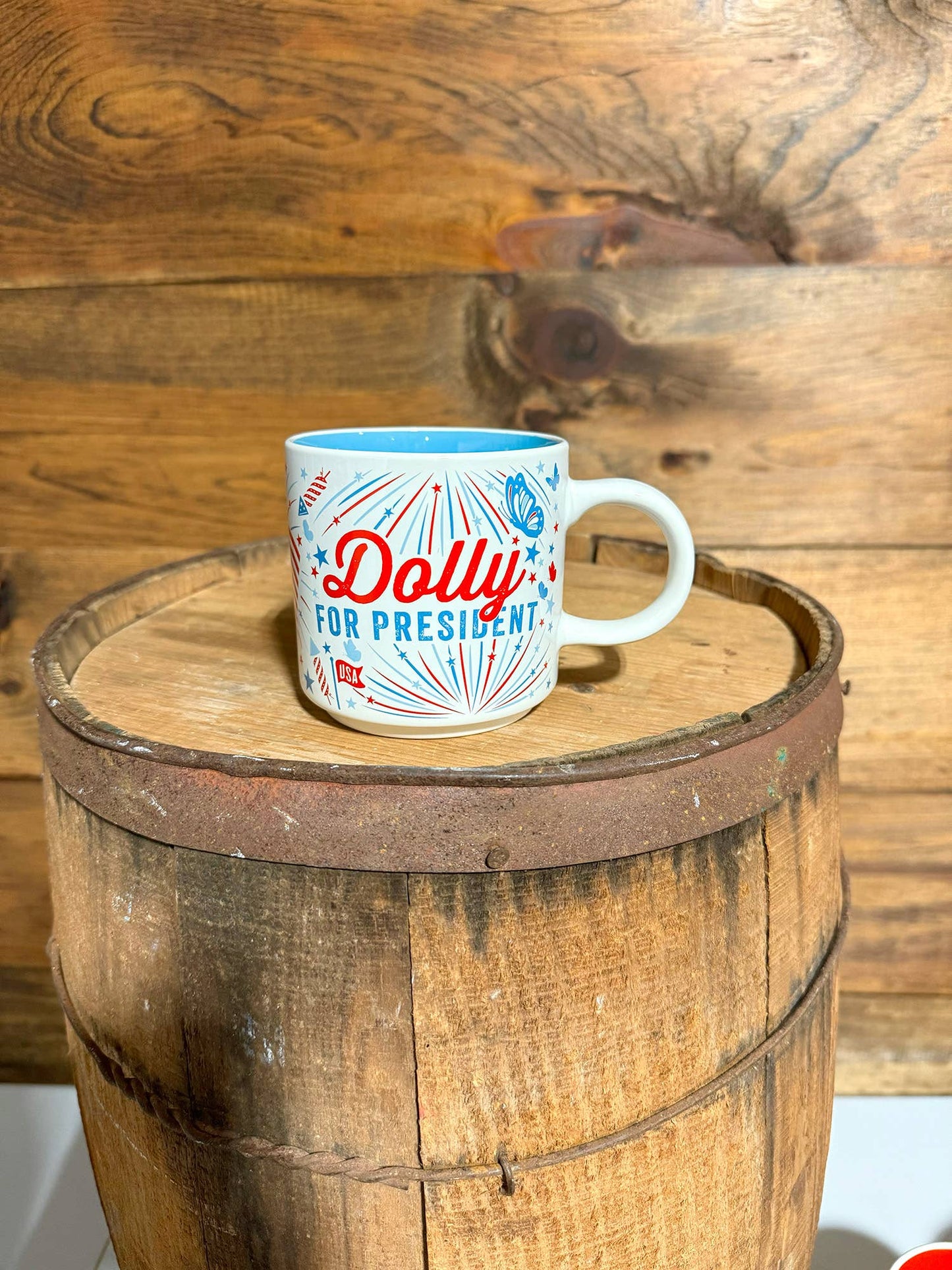 dolly for president mug