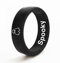 Load image into Gallery viewer, Flip Reversible ghost and spooky ring black ring