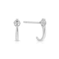 Load image into Gallery viewer, Minimalist CZ Studs with Ear Hugger
