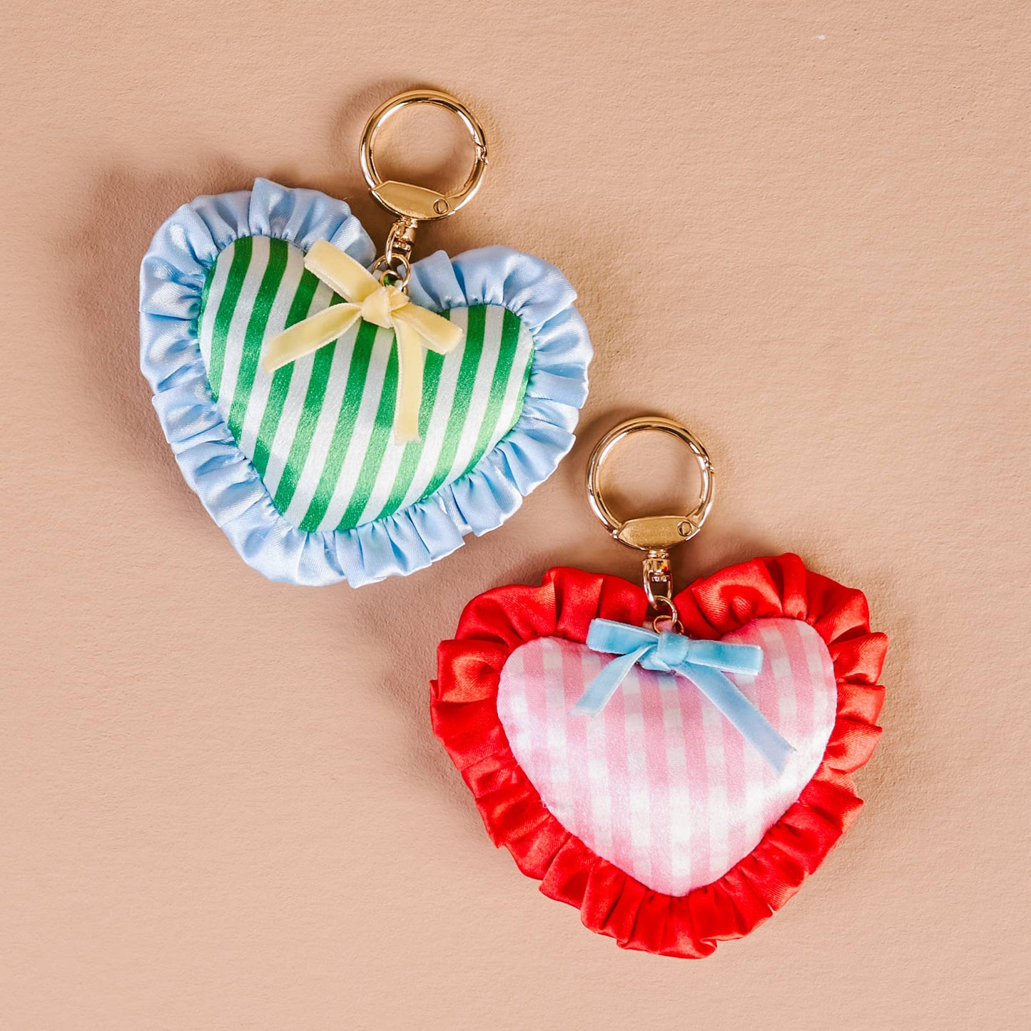 puffy heart bag charm