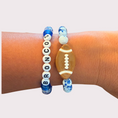 Load image into Gallery viewer, FOOTBALL stretchy bracelet - STACK & RALLY by Florence and Jean