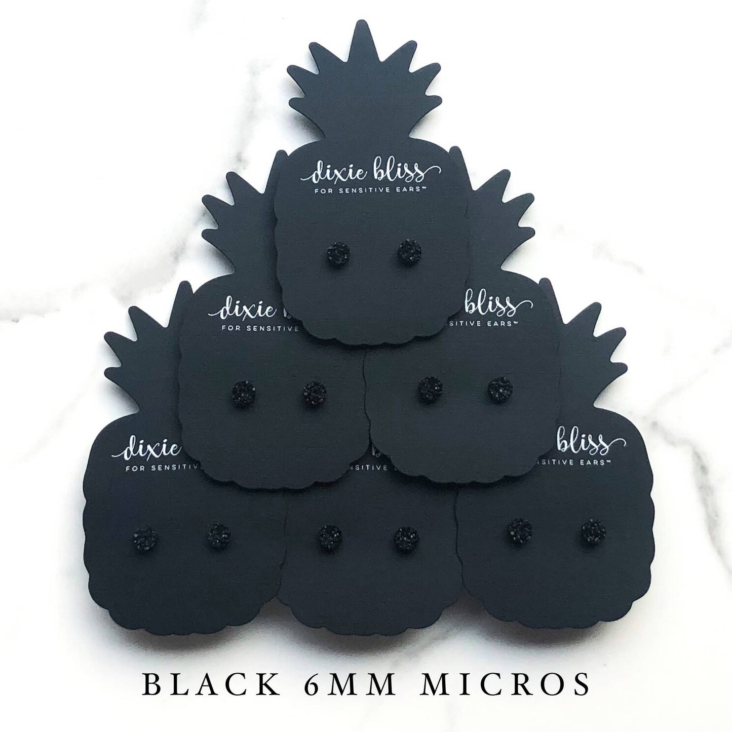 Micro Studs in Black