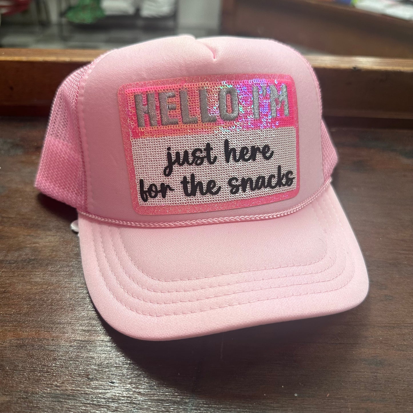 just here for the snacks trucker
