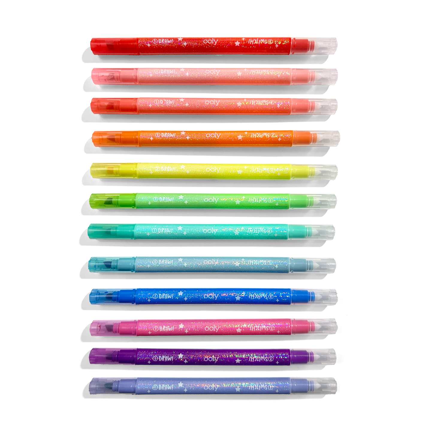 switch-eroo sparkle glittery color changing markers