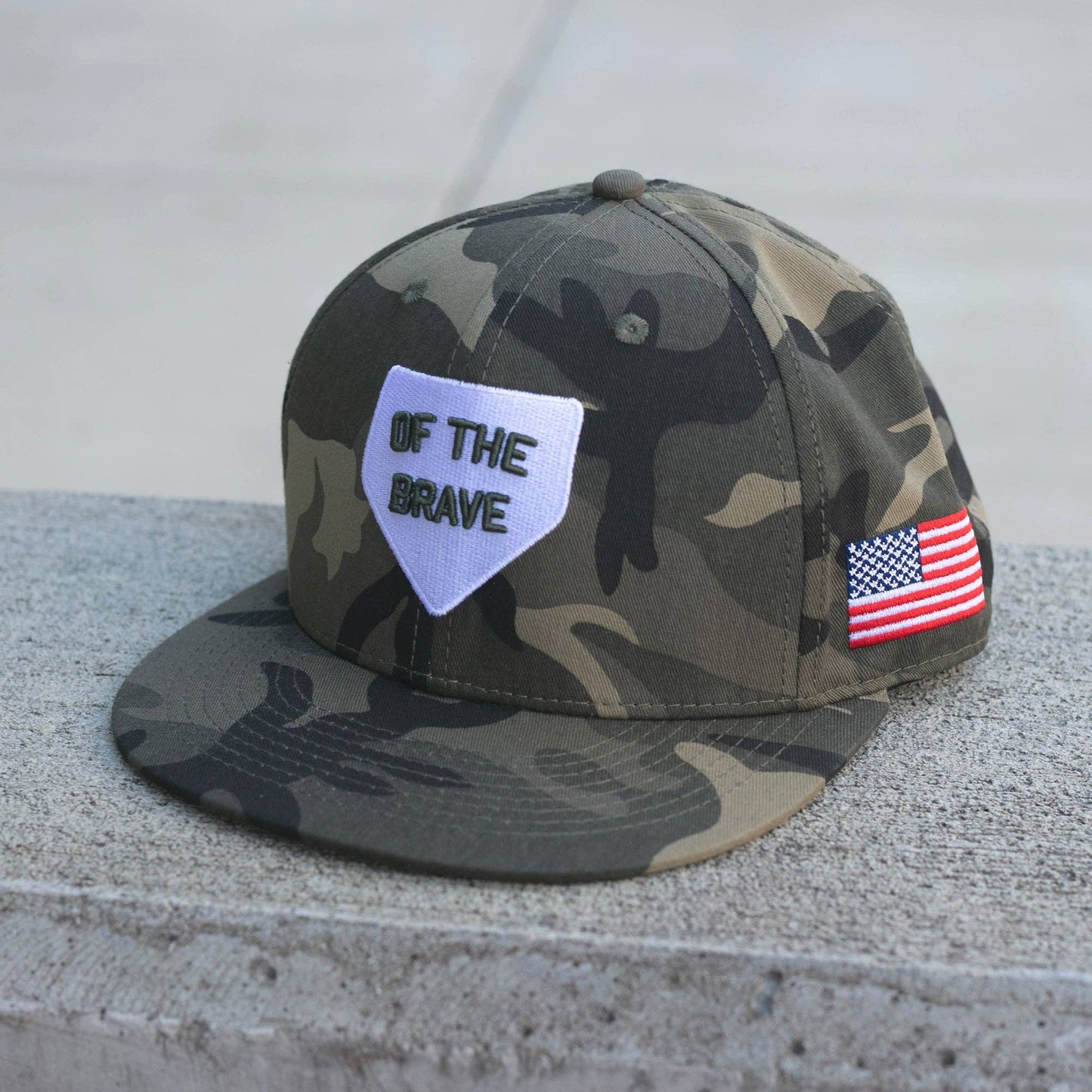 home of the brave camo cap