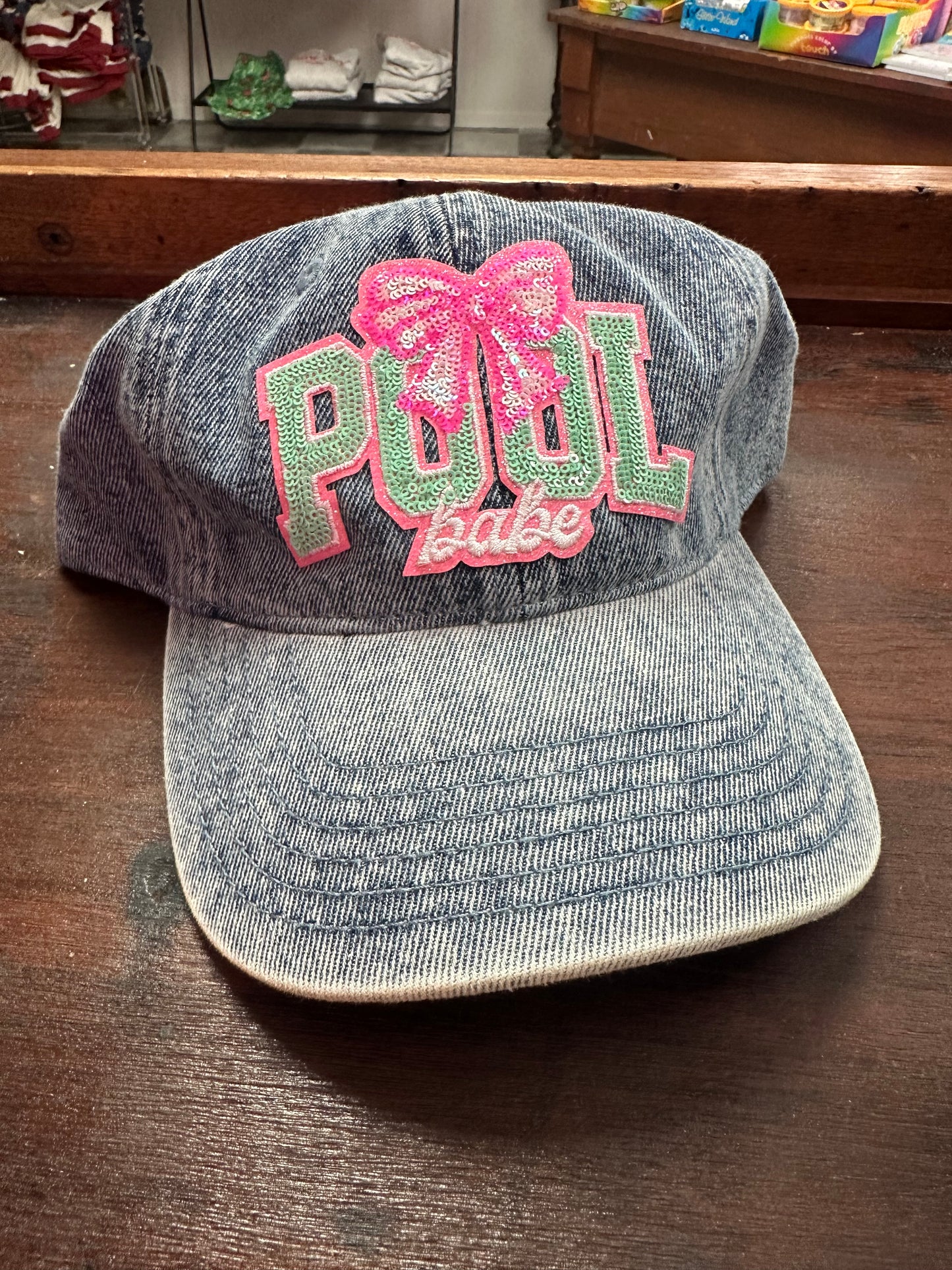 pool babe dad hat