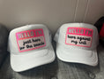 Load image into Gallery viewer, just here for the snacks YOUTH trucker