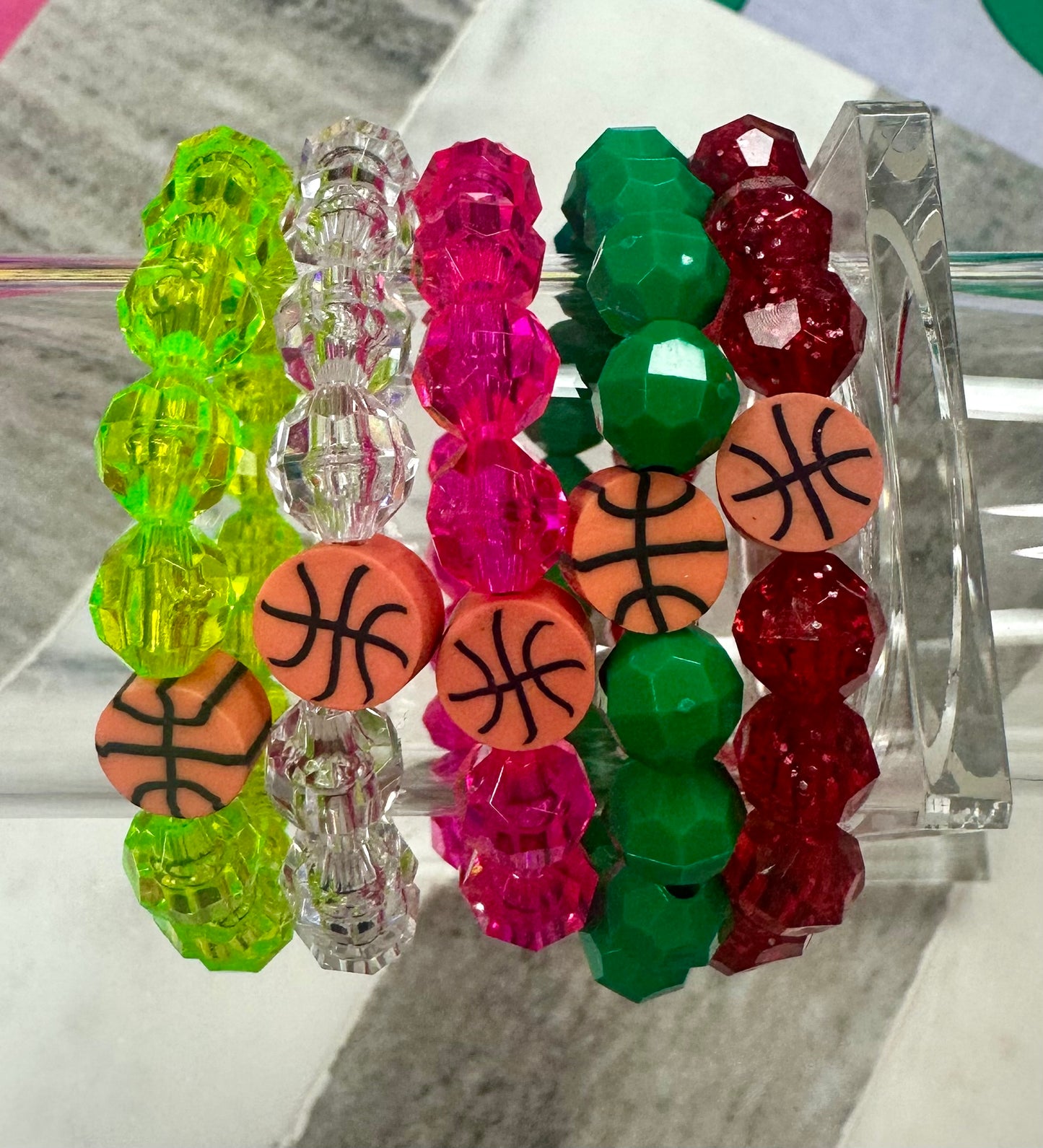 Tiny Basketball Kids Stretchy Bracelet