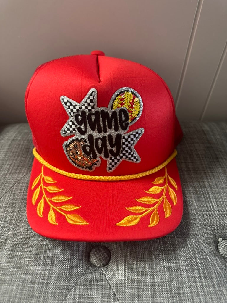 softball game day fancy trucker