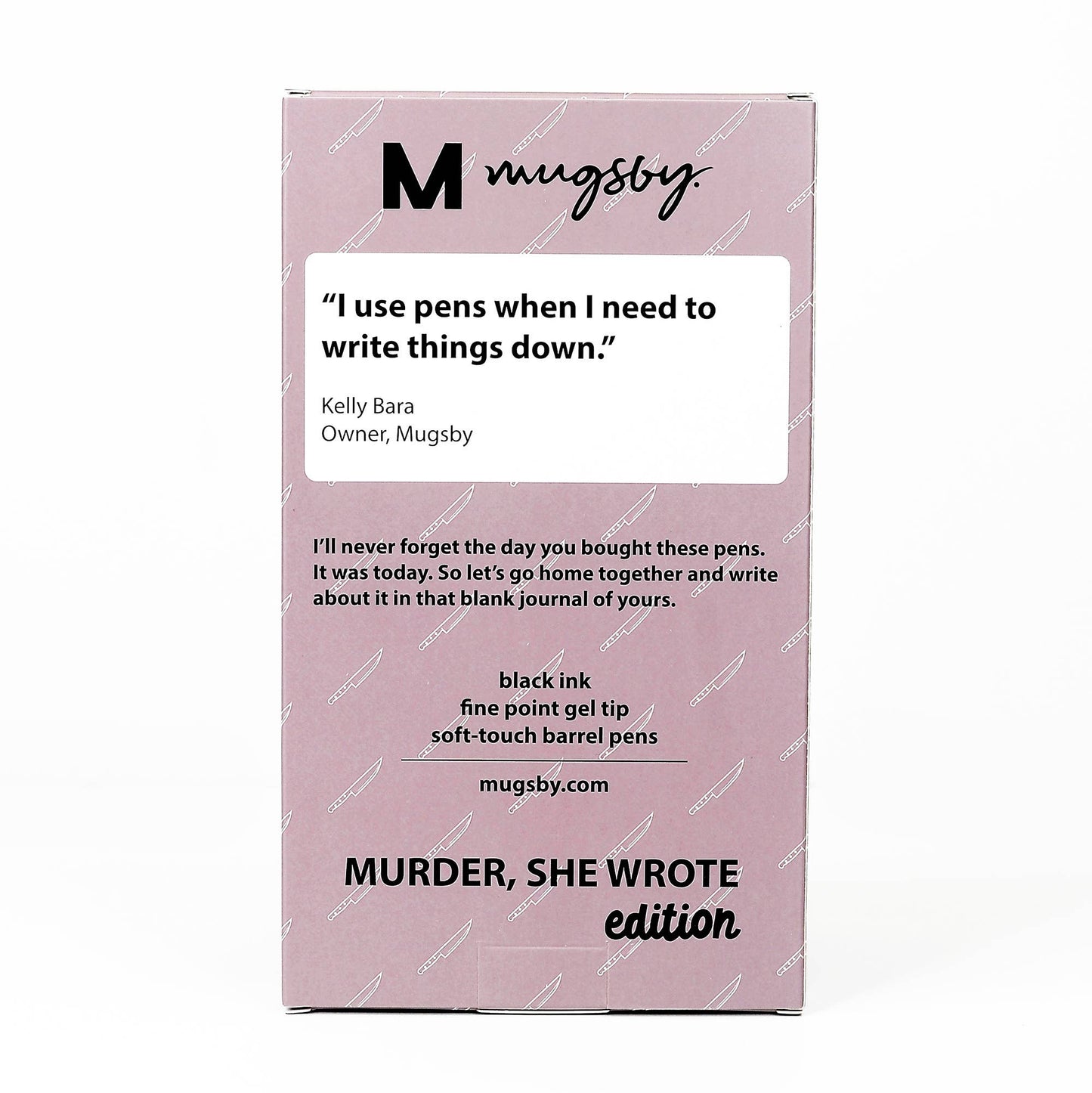true crime pen set