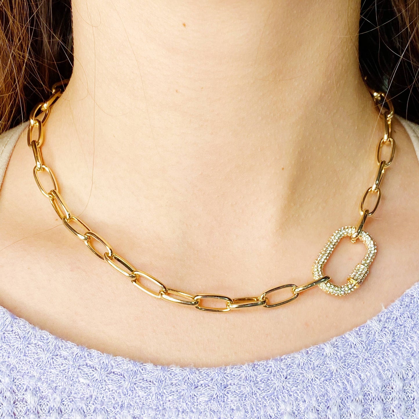 standout link necklace