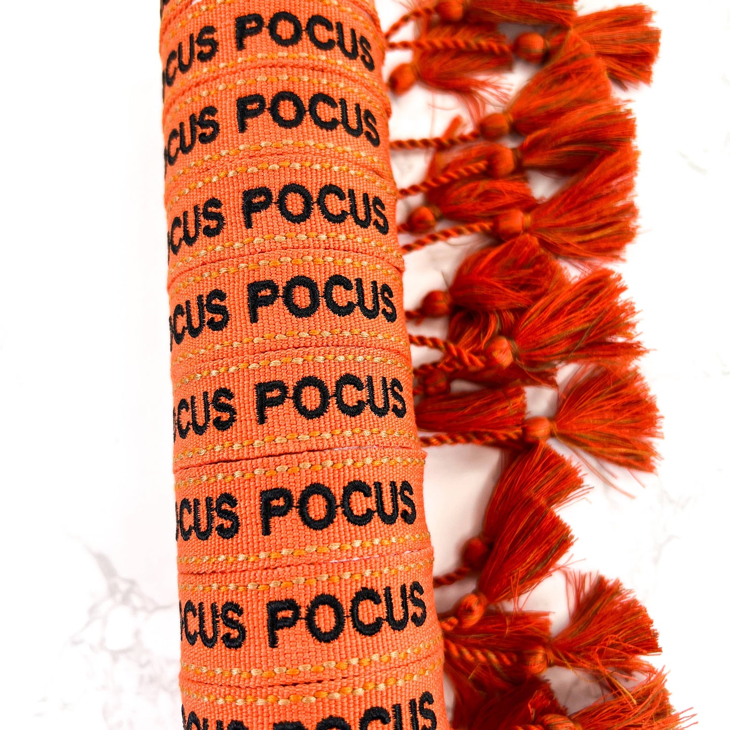 Hocus Pocus Halloween Embroidered Woven Bracelet