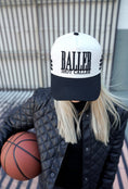 Load image into Gallery viewer, Baller - Black Vintage Trucker Hat